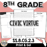 SS.8.CG.2.3 Changes in Civic Virtue Colonial Period thru R