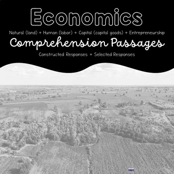 Preview of SS3E1 | Economics | Types of Resources | Passages | Written & Selected Response