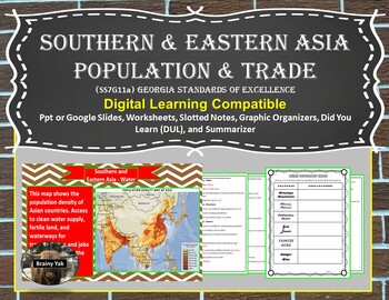 Preview of SS7G11a Trade and Population Distribution in Southern and Eastern Asia