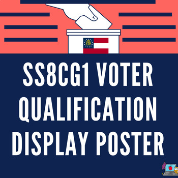 Preview of SS8CG1 Voter Qualifications Poster to Display in Classroom