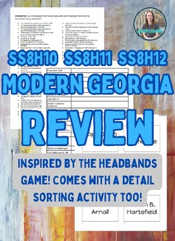 Preview of SS8H10 SS8H11 SS8H12 Modern Georgia Review