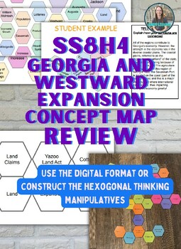 Preview of SS8H4 Georgia and Westward Expansion Concept Map Review (Hexagonal Thinking)