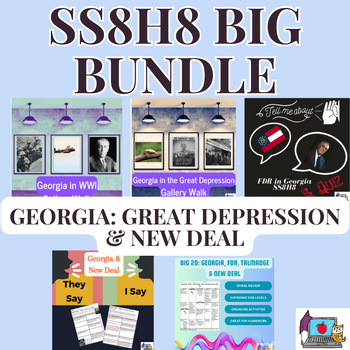Preview of SS8H8 Big Bundle of Everything: Gallery Walks, Worksheets, Text w/ Assessment