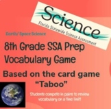 SSA 8th Grade Science Vocabulary Review Game: Earth / Space