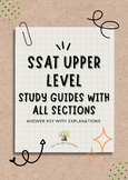 SSAT Upper Level Study Guides with All Sections (ANSWER KE