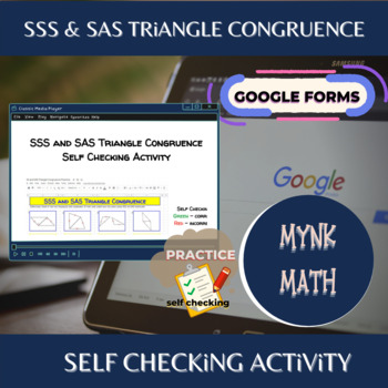 Preview of SSS & SAS Triangle Congruence - Self Checking Activity