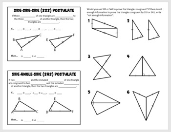 sas geometry puzzles