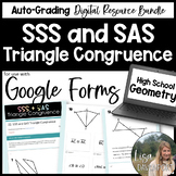 SSS and SAS Triangle Congruence Google Forms Homework