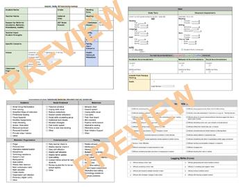Preview of SST (Student Support Team) Plan and Meeting Notes Template (Editable)