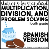 Spanish Stations by Standard Multiplication Division Probl