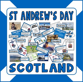 Preview of ST ANDREW'S DAY SCOTLAND TEACHING RESOURCES KS1-2 CELEBRATION TRADITIONS UK