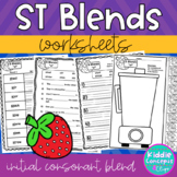 ST Blends Worksheets - Initial Consonant Blends