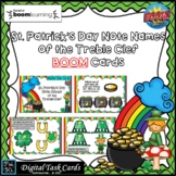 ST. PAT'S DAY TREBLE CLEF NOTE NAME: BOOM CARDS-DISTANCE L