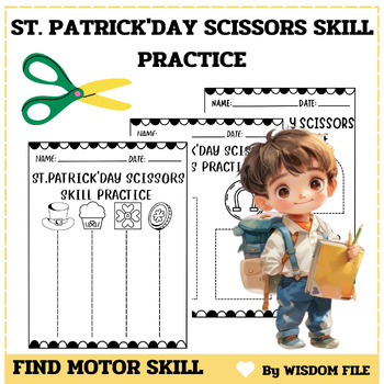 Preview of ST.PATRICK'DAY  Scissor Skills Cutting Practice