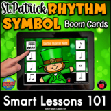 ST PATRICK MUSIC RHYTHM SYMBOL BOOM CARDS™ Music Rhythms G