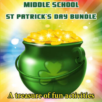 Preview of ST PATRICK'S DAY BRAIN TEASER ACTIVITIES - grades 4 5 6 7 fun!