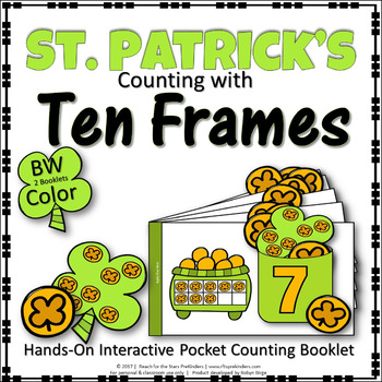 Preview of ST. PATRICK'S COUNTING WITH TEN FRAMES