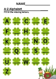 ST. PATRICK'S DAY A-Z FILL IN THE ALPHABET