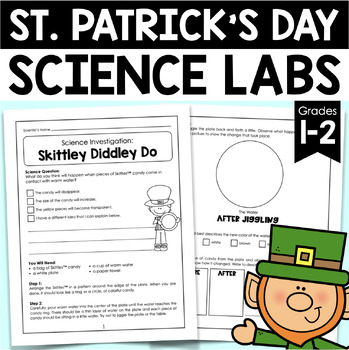 Preview of St. Patrick's Day Activities - 5 Science Experiments for First and Second Grades