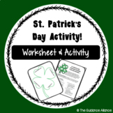 ST. PATRICK'S DAY ACTIVITY! Gratitude Worksheet and Option