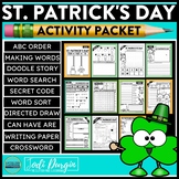 ST. PATRICK'S DAY ACTIVITY PACKET word search early finish