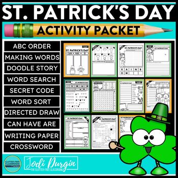 Preview of ST. PATRICK'S DAY ACTIVITY PACKET word search early finisher activities writing