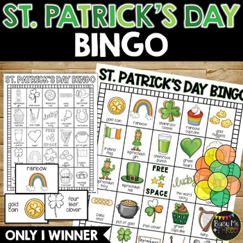 Preview of ST. PATRICK'S DAY BINGO Activity Game for Class Party or Spring Break Fun