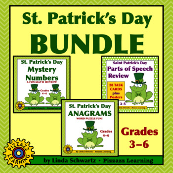 Preview of ST. PATRICK'S DAY BUNDLE • Language and Math