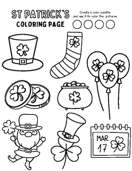 ST PATRICK'S DAY - Coloring Pages - Worksheet by Prettyclassroom