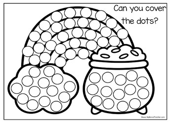 Rainbow Dot Activity - Free printable! 