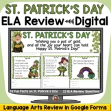 ST PATRICK'S DAY FUN FACTS ELA DIGITAL REVIEW: GOOGLE FORM