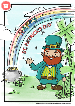 Download ST. PATRICK'S DAY: Free Coloring Page / Post Card by WIMASU by WIMASU