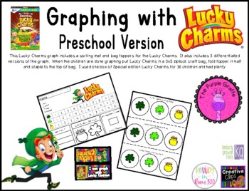Preview of ST. PATRICK'S DAY Graphing with Lucky Charms - PRESCHOOL Version