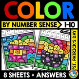ST. PATRICK'S DAY MATH COLOR BY NUMBER SENSE TO 10 ACTIVIT