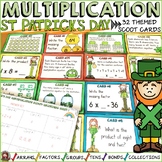 St Patrick's Day Math Activities Multiplication Task Cards Scoot