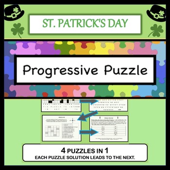 Preview of ST. PATRICK'S DAY PROGRESSIVE PUZZLE
