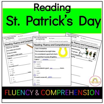 Preview of ST. PATRICK'S DAY- READING FLUENCY & COMPREHNSION WORKSHEETS