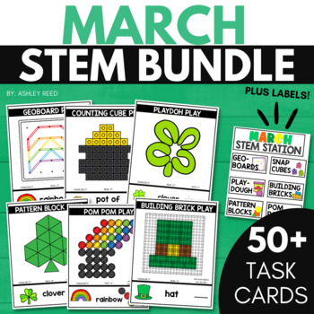 Preview of ST. PATRICK'S DAY STEM STATIONS BUNDLE for MARCH