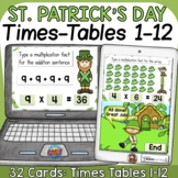 ST PATRICK'S DAY THEME ACTIVITY: MULTIPLICATION (TIMES TAB