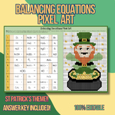 ST. PATRICK'S THEME!! Balancing Chemical Equations Pixel Art