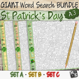 ST PATRICKS DAY VOCABULARY BUNDLE GIANT Word Search Puzzle