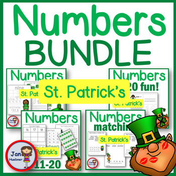 Preview of ST PATRICKS NUMBER WORKSHEETS AND ACTIVITIES BUNDLE