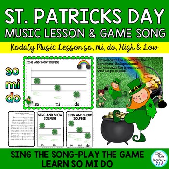 Preview of St. Patrick's Day Music Lesson and Game Song: "Can You Catch the Leprechaun?"