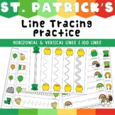 ST Patricks Day Line Tracing Pre Writing Activity  for Pre