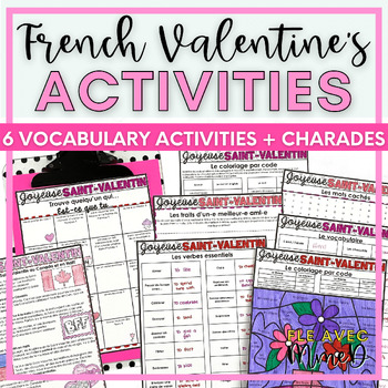 Preview of ST. VALENTIN Activities - Saint Valentin Printables - French Valentine’s Day FUN