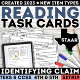 STAAR Author's Claim & Evidence Task Cards Identifying Cla