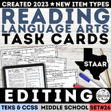 STAAR Editing Task Cards Editing & Proofreading Worksheets