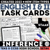 STAAR High School Making Inferences Task Cards Exit Ticket