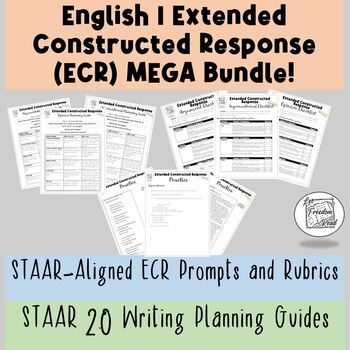 Preview of STAAR 2.0 Extended Constructed Response (ECR) Resources Bundle | English I
