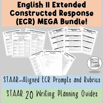Preview of STAAR 2.0 Extended Constructed Response (ECR) Resources Bundle | English II